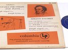 SZIGETI/ENCORES VIOLIN RECITAL/SCHUBERT/COLUMBIA/NM