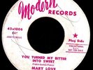 NORTHERN SOUL 45 MARY LOVE BITTER TO SWEET MODERN HEAR