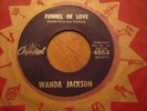WANDA JACKSON funnel of love KILLER RNB DANCER hear 45