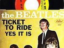 THE BEATLES-TICKET TO RIDE 45 PICTURE SLEEVE NEAR MINT