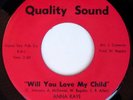 rare Soul Funk 45 ANNA RAYE will you love my child Hear