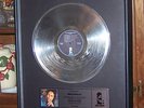 Framed Platinum Bob Marley record Award for 1M copies