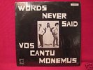 VOS CANTU MONEMUS LP- PRIVATE PSYCH/FOLK NM