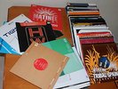 VINILOS  HOUSE Y ELECTRO (2003-2008) + PORTAVINILOS