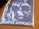 NEGATIVE APPROACH S/T SIGNED red ink on label necros