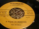 RARE DOO-WOP 45/ THE RIVIERAS 