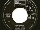 EARLY TAMLA MOTOWN SINGLE THE LEWIS SISTERS YOU NEED ME