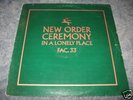 NEW ORDER Ceremony FAC.33 original green sleeve rare