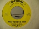 CODY BLACK NORTHERN SOUL 45 ON D-TOWN 1066 HEAR IT