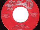 SUNNY & SUNLINERS Get Down TX SOUL FUNK 45 listen
