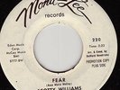 SCOTTY WILLIAMS Fear R&B SOUL 45 MONA-LEE 220
