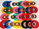 BEATLES 33-COLORED VINYL 45s w/ Green NORWEGIAN WOOD