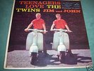 LP  ROCK TEENAGERS LOVE THE TWINS JIM AND JOHN RCA 1958