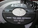 RARE CALIFORNIA TEEN DOO WOP 45 DON WYATT on ROSCO M-