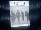 The Beatles Original Sheet Music YES IT IS 1965 EX