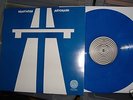 RARE UK SWIRL KRAFTWERK LP AUTOBAHN BLUE VINYL LP MINT