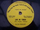ELVIS PRESLEY LOVE ME TENDER RARE 78 RPM RECORD