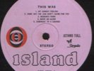 JETHRO TULL - THIS WAS - ORIG UK PINK ISLAND LP