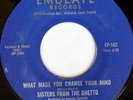 rare Soul 45 SISTERS FROM THE GHETTO on EMULATE