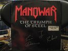 MANOWAR The Triumph Of Steel 1992 RARE double LP SIGNED
