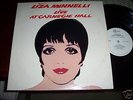 LIZA MINNELLI LIVE AT CARNEGIE HALL -1981  2 LP SET