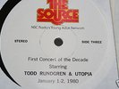TODD RUNDGREN/UTOPIA 1ST CONCERT OF DECADE-SOURCE-2LP