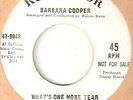 BARBARA COOPER WHATS ONE MORE TEAR  NORTHERN SOUL hear