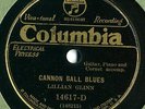 Columbia 14617D LILLIAN GLINN Cannon Ball Blues 1931 E