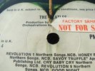 BEATLES 1ST UK WHITE ALBUM MONO FACTORY SAMPLE LP WOW