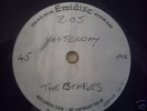 the beatles yesterday uk acetate uk emidisc orig 60s
