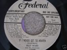 BILLY WARD DOMINOES R&B FEDERAL 1956 CANT DO 60 NO MORE