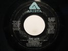 70s Soul 45 MANDRILL on ARISTA Too Late HEAR