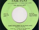 Northern Soul 45 - JUSTICE DEPT - Come back baby