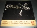 W.FURTWANGLER BRAHMS SINF. N.3 QALP ORIG ITA PRESS