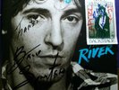 BRUCE SPRINGSTEEN  RIVER signed LP +Capitol backstage