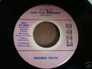 RHONDA  DAVIS / CAN YOU REMEMBER  Nothern Soul Funk 45