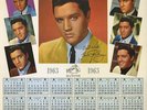 MINT 1963 Elvis Presley Calendar - from Girls, Girls LP