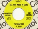 BEATLES - All You Need Is Love - GREEN LABEL PROMO 45