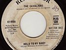 THE CAVALIERS Hold To My Baby SOUL 45 RCA 9054 DETROIT