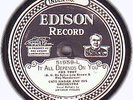 CASS HAGAN Arthur Fields 1927 EDISON DIAMOND DISC 51959