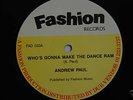 ANDREW PAUL -WHO'S GONNA MAKE THE DANCE RAM - 12