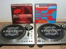 Stanton str8-100 turntables and 32 records
