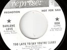 Darlene Love Too Late to Say Youre Sorry Reprise Listen