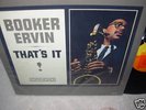 BOOKER ERVIN  that's it  / VG++ / candid / mono /