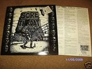 SORE THROAT- DEBUT VINYL LP 88' DRUNKEN HARDCORE THRASH
