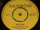 DOREEN AND ALL STARS Rude Girls 7 INCH Rainbow 1967