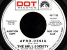 LATIN SOUL 45: SOUL SOCIETY 'Afro-Desia' NM DJ  LISTEN
