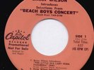 BRIAN WILSON Introduces Selec. BEACH BOYS CONCERT 45 EP