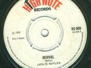 LESLIE BUTLER - REVIVAL - ORG UK HIGH NOTE 45 LISTEN