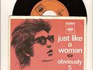 BOB DYLAN JUST LIKE A WOMAN SWEDEN 45+AMAZING PIC COVER